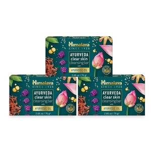image:imageHimalaya Ayurveda Clear Skin Cleansing Bar with Kanaka Taila Licorice Priyangu amp Sacred Lotus for Nourishing and Brightening HerbalInfused Soap 265 oz 75 g 3 Pack
