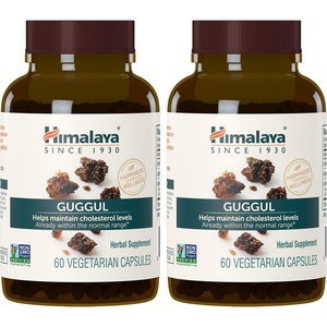 image:imageHimalaya Guggul Supplement HDL amp LDL Support720 mg 60 Capsules 2 Pack  For Liver Support amp Liver Detox Cholesterol Support Herbal Guggul Extract Plant Based Vegan NonGMO Gluten Free60 Count Pack of 2