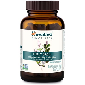 image:imageHimalaya Holy Basil Supplement Reduce Cortisol 720mg 60 Capsules  Support for Stress Relief Healthy Cortisol Level Relaxation Energy Support amp Occasional Sleeplessness  Vegan NonGMO60 Count Pack of 1