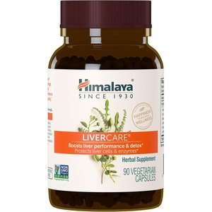 image:imageHimalaya LiverCare for Total Liver Support Cleanse and Detox Protects Cells amp Enzymes 375 mg 180 Capsules 90 Day Supply  Promotes Liver Detox Bile Production amp Waste Elimination Herbal Supplement for Liver Cleanse with Chicory and Capers Vegan