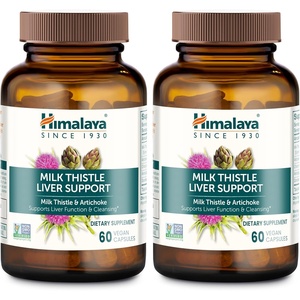 image:imageHimalaya Milk Thistle Liver SupportLiver Detox 350 mg 60 Capsules2 Pack  Supports Liver Function amp Cleansing 350 mg Milk Thistle Supplement with Artichoke Chicory Andrographis amp Dandelion Vegan60 Count Pack of 2