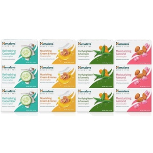 image:imageHimalaya Nourishing Cream amp Honey Cleansing Bar Soap Soft Milk and Honey Hand Soap for Face and Body Face Soap Bar Face Wash Bar Bath Soaps Soft Skin 441 oz 6 PackVariety Pack
