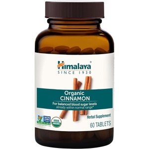 image:imageHimalaya Organic Cinnamon Cinnamon Supplements 30 Day Supply  Herbal Glucose Metabolism Support  USDA Organic NonGMO Vegan Gluten Free 1100 mg 60 Tablets  Ceylon Cinnamon Supplements Ceylon Cinnamon Extract Herbal Glucose Metabolism Support  NonGMO Vegan Gluten Free