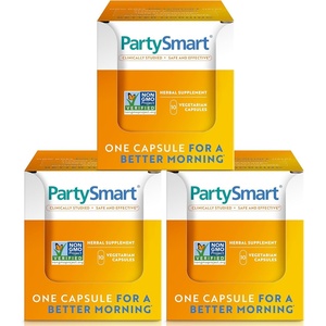 image:imageHimalaya PartySmart Better Morning After Drinking12 Capsule 4 Pack  Alcohol Breakdown Liver Support For a Better Morning After Drinking Clinically Studied  Vegan NonGMO Gluten Free10 Count Pack of 3