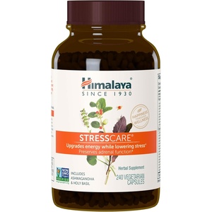 image:imageHimalaya StressCare Herbal Supplement Supports Stress Relief 120 Capsules  Ashwagandha amp Holy Basil Herbal Supplement for Energy Relaxation Focus amp Occasional Sleeplessness NonGMO Vegetarian240 Count Pack of 1