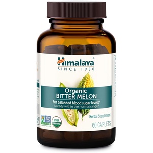 image:imageHimalaya USDA Organic Bitter Melon Capsules 660 mg 60 Caplets  Herbal Gluocose Metabolism Support Bitter Melon Extract  NonGMO Vegan Gluten Free Additive Free60 Count Pack of 1