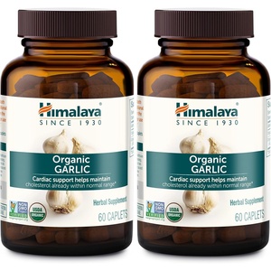 image:imageHimalaya USDA Organic Garlic Supplements 1400 mg 60 Caplets 2 Pack  Herbal Garlic Capsules for Lipid Metabolism amp Immune Support Garlic Pills Garlic Extract Support Cholesterol Levels Vegan60 Count Pack of 2