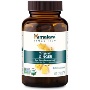 image:imageHimalaya USDA Organic Ginger Root Capsules 60 Caplets 60 Day Supply  Digestive Health Ginger Supplement for Nausea Upset Stomach Relief Occasional Bloating amp Heartburn  Vegan NonGMO60 Count Pack of 1
