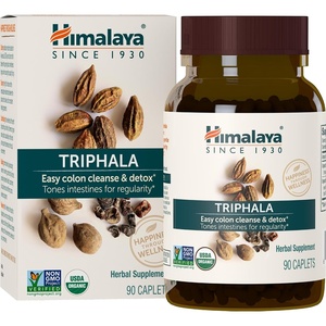 image:imageHimalaya USDA Organic Triphala Capsules Colon Cleanse 688 mg 30 Caplets  Digestive Health Supplement for Occasional Bloating amp Constipation Relief Triphala Capsules Organic Vegan NonGMO90 Count Pack of 1