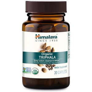 image:imageHimalaya USDA Organic Triphala Capsules Colon Cleanse 688 mg 30 Caplets  Digestive Health Supplement for Occasional Bloating amp Constipation Relief Triphala Capsules Organic Vegan NonGMO30 Count Pack of 1