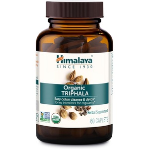 image:imageHimalaya USDA Organic Triphala Capsules Colon Cleanse 688 mg 30 Caplets  Digestive Health Supplement for Occasional Bloating amp Constipation Relief Triphala Capsules Organic Vegan NonGMO60 Count Pack of 1