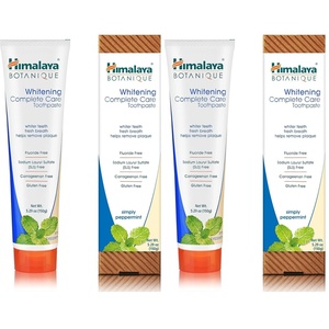 image:imageHimalaya Botanique Complete Care Whitening Toothpaste Simply Peppermint for a Clean Mouth Whiter Teeth and Fresh Breath 529 oz Pack of 2
