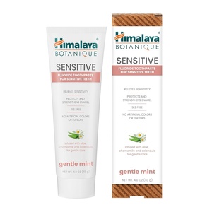 image:imageHimalaya Botanique Sensitive Toothpaste 5 Potassium Nitrate Mint 4 oz  Fluoride Toothpaste for Cavity amp Enamel Protection For Sensitivity Relief No Titanium Dioxide SLSFree Vegan