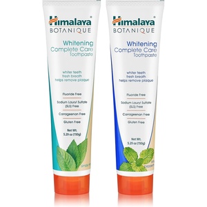 image:imageHimalaya Botanique Whitening Complete Care Toothpaste Mint 529 oz 2 Pack  Fluoride Free Toothpaste Supports Teeth Whitening amp Fights Plaque  No Artificial Flavors or Colors SLS Free Cruelty FreeVariety
