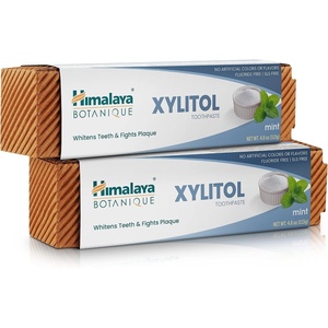 image:imageHimalaya Botanique Xylitol Toothpaste Mint Flavor 4 oz 2 Pack  Fluoride Free Toothpaste to Whiten Teeth Fight Plaque amp Freshen Breath  Vegan Gluten Free No Artificial Flavors or Colors