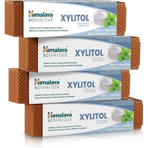 image:imageHimalaya Botanique Xylitol Toothpaste Mint Flavor 4 oz 4 Pack  Fluoride Free Toothpaste to Whiten Teeth Fight Plaque amp Freshen Breath  Vegan Gluten Free No Artificial Flavors or Colors4 Ounce Pack of 4