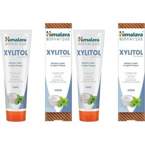 image:imageHimalaya Botanique Xylitol Toothpaste Mint Flavor 4 oz 4 Pack  Fluoride Free Toothpaste to Whiten Teeth Fight Plaque amp Freshen Breath  Vegan Gluten Free No Artificial Flavors or Colors4 Ounce Pack of 2