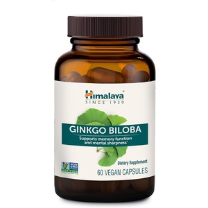 image:imageHimalaya Ginkgo Biloba SupplementBrain Support 120 mg 60 Capsules2 Pack  Herbal Brain Supplements for Memory amp Focus Support Cognitive Brain Health Ginkgo Extract  Vegan Gluten FreeNON GMO60 Count Pack of 1
