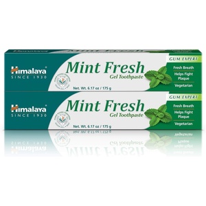 image:imageHimalaya Mint Fresh Gel Toothpaste Fluoride Free to Reduce Plaque amp Brighten Teeth 617 oz 2 Pack
