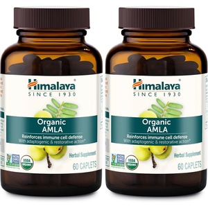 image:imageHimalaya Organic Amla Amalaki 1200 mg Daily Serving 60 Caplets 2 Pack  Indian Gooseberry Amla Supplement for Herbal Immune Support with Adaptogen amp Antioxidant  Vegan NonGMO Gluten Free